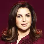 Director Farah Khan giving a testimonial at a high-profile entertainment event.