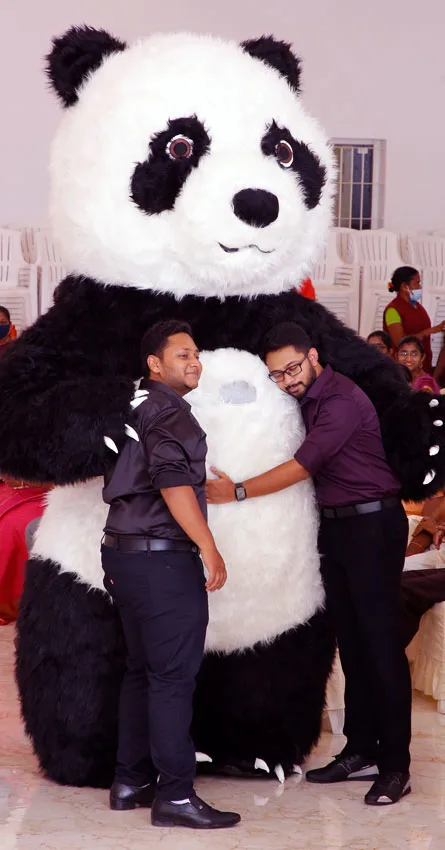 Stunning female fire dance performance at night event in Chennai, India – elegant fire act by ThrillVeera Entertainment