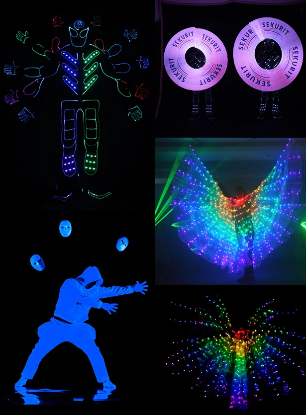 ThrillVeera Entertainment’s LED and Light Show Portfolio – LED Light Dance, LED Wing Show, Tron Dance, UV Dance Show, Pixel Poi Act, and LED Horse Performance for Corporate Events, Weddings, Stage Shows, and Immersive Event Entertainment in Chennai & Across India