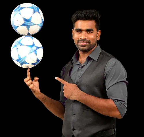 Professional juggler performing at an event in Chennai – ThrillVeera Entertainment, India’s leading juggling act